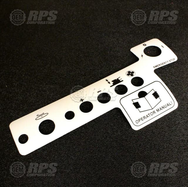 255-1500 - Decal, Control Panel Front 255 