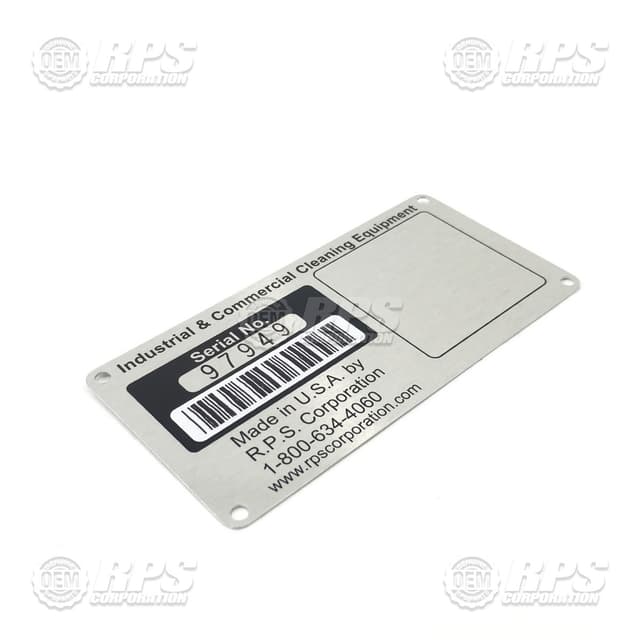 4-102 - Plate,Serial Number,FC 