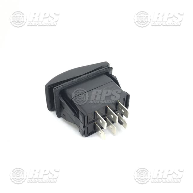 5-233 - Switch,Rocker,Black,DPDT MOM-OFF-MOM 