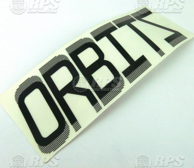 EDGE-7214 - Decal, Orbitz, 8", Black 