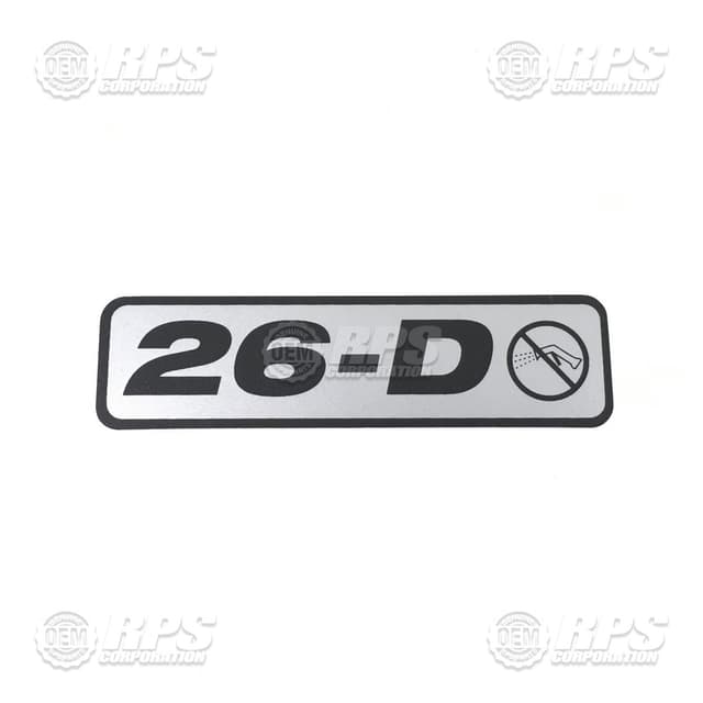 H-026D - Decal,26-D 