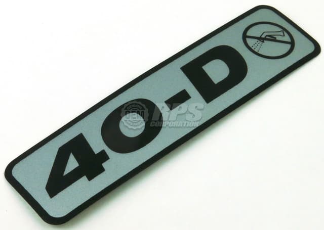 H-040D - Decal,40-D 