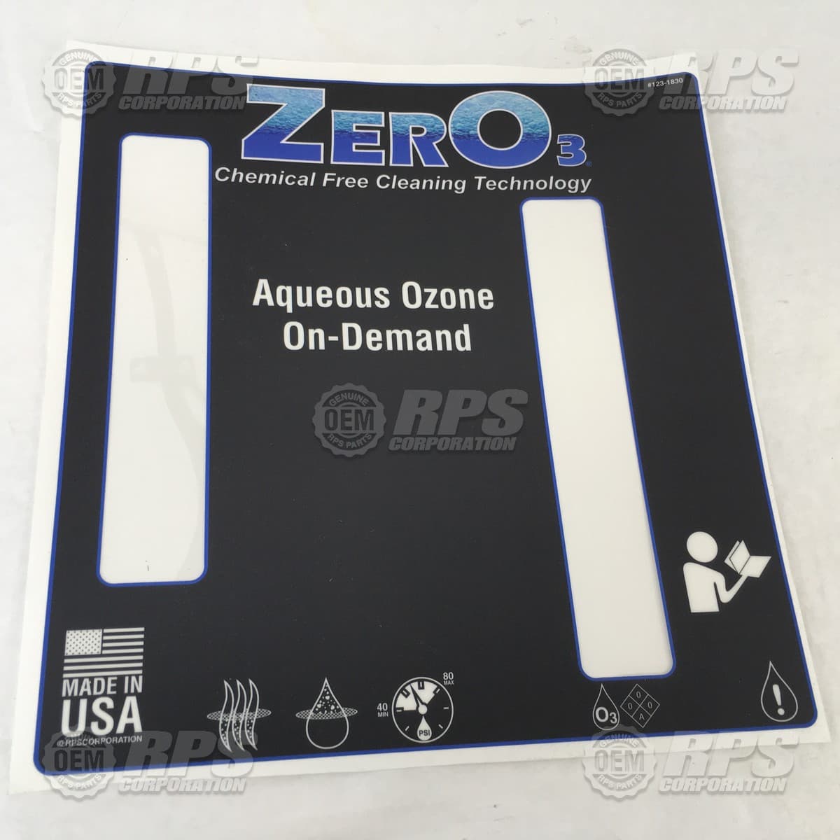 123-1830 - Decal, Panel, Front 