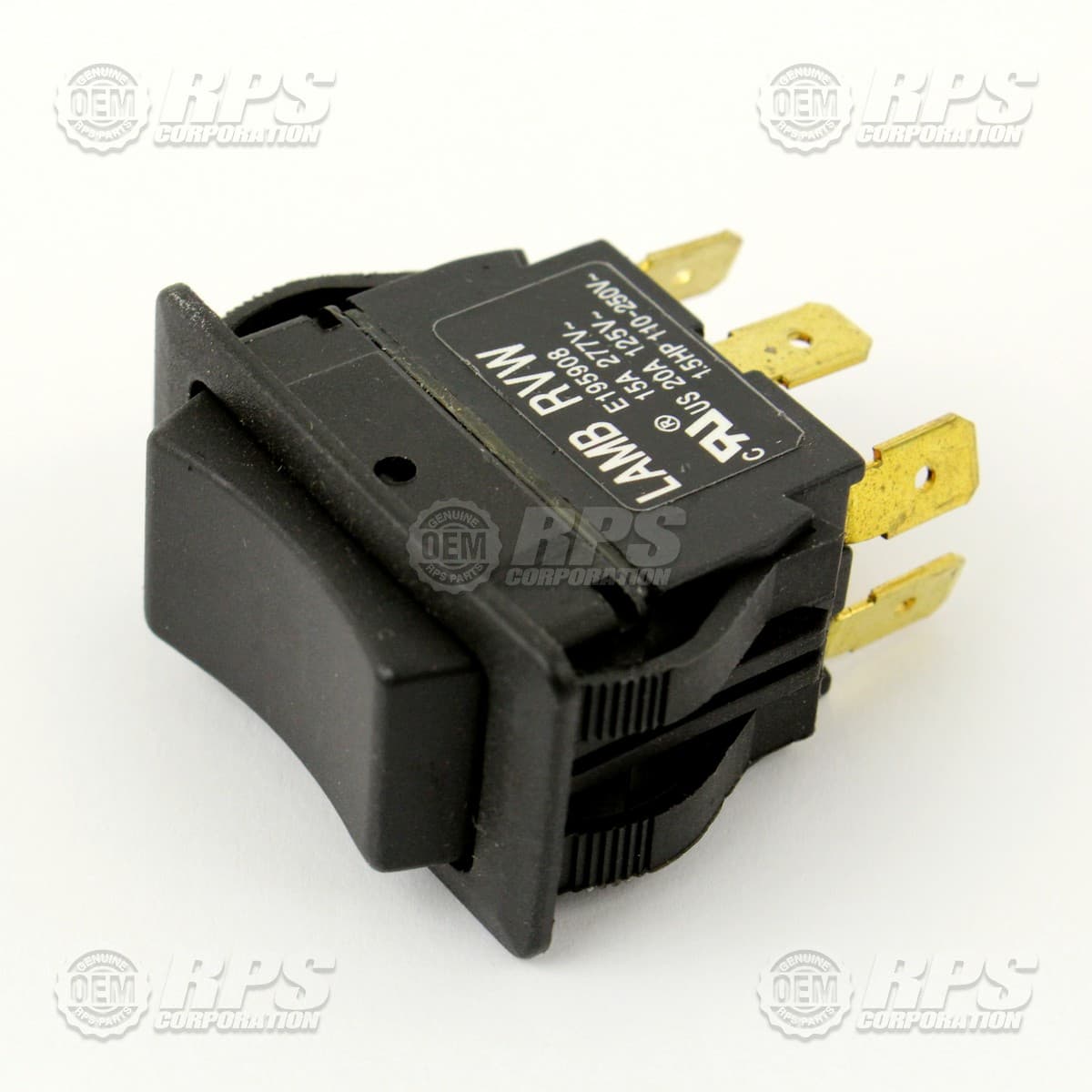 170-2330 - Switch,Rocker,Black,DPDT MOM-OFF-MOM 