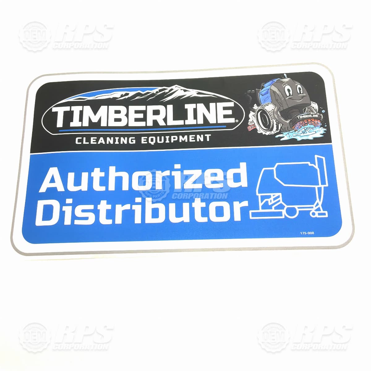 175-008 - Timberline Authorized Distributor Decal large 