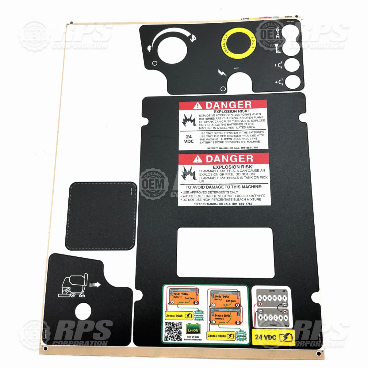 260-2025 - Decal, Membrane Panel, 24V 