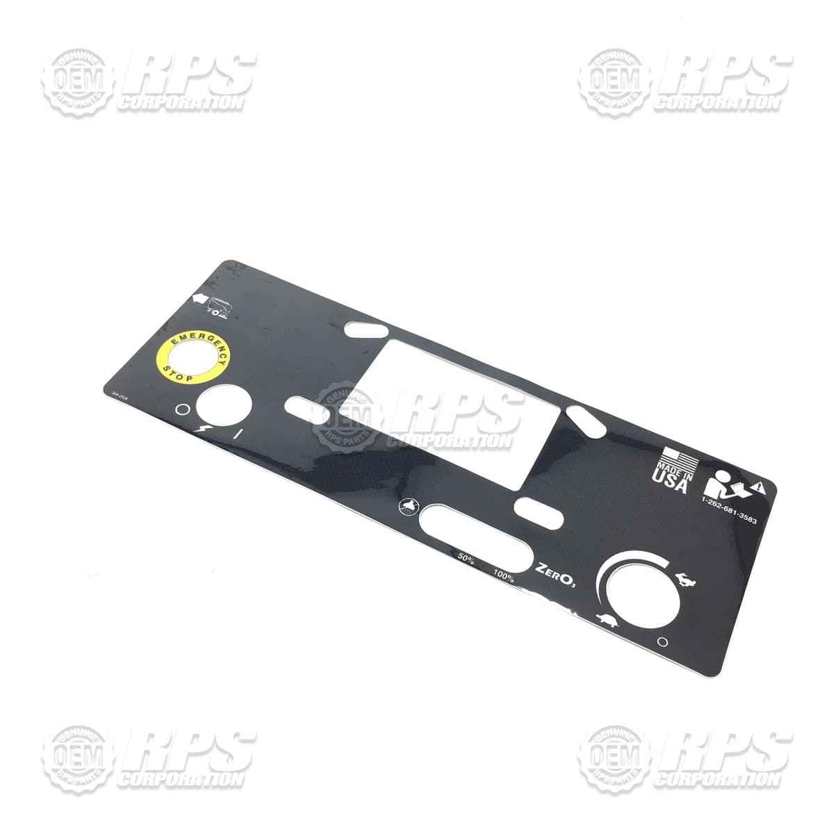 264-2028 - Decal, Control Panel, Top, Touch Screen 