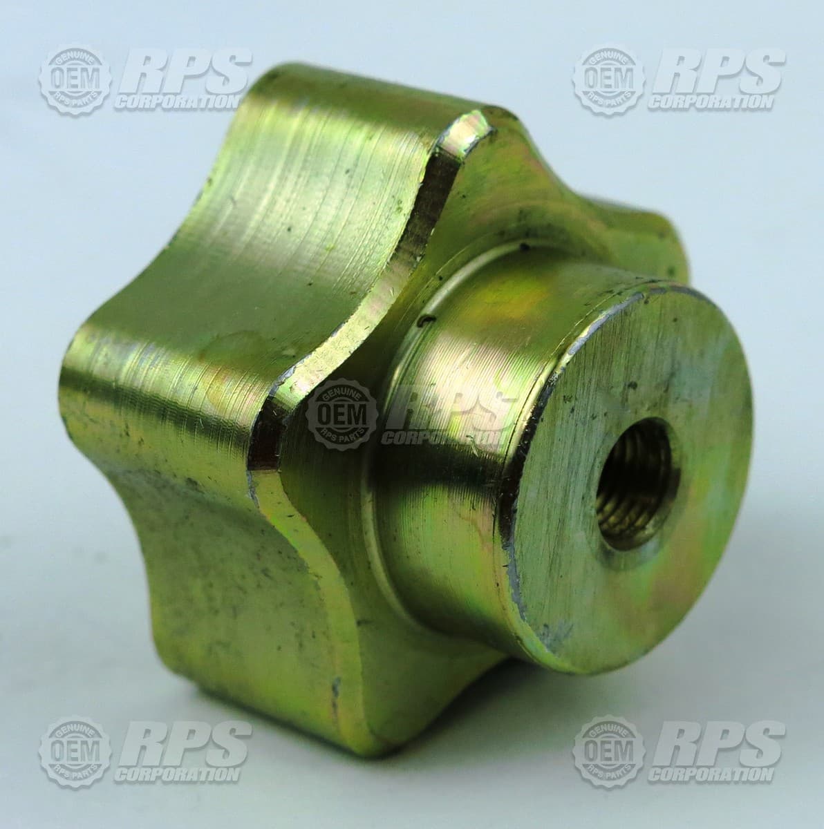 290-5787 - Knob,Star,3/8-24, Casting, Gold 