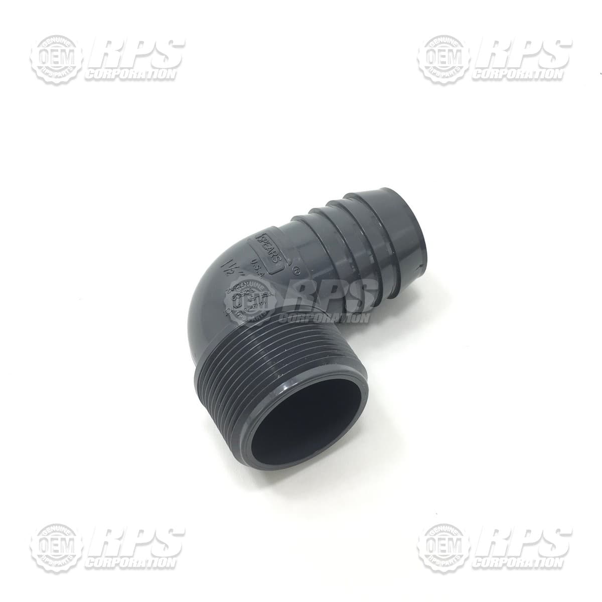 500-1210 - Fitting,Elbow, 1-1/2 NPT X 1-1/2 Barb Male, Nylon 