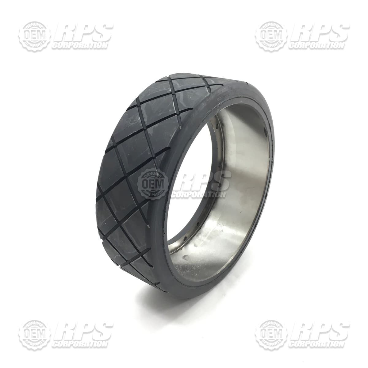 600-7345G - Wheel, Black, 10" Grooved 