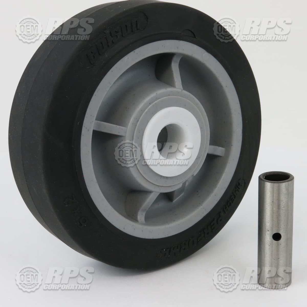 7-130BR - Wheel,Black w/Bushings 