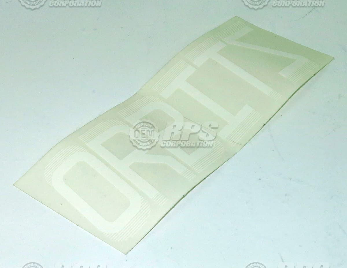 EDGE-7215 - Decal, Orbitz, 8", White 
