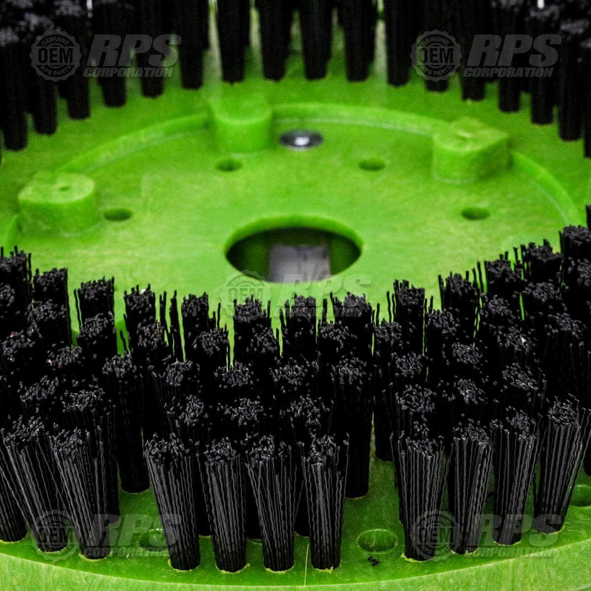 13-382P - Brush,Poly,13", 8-Lobe Green