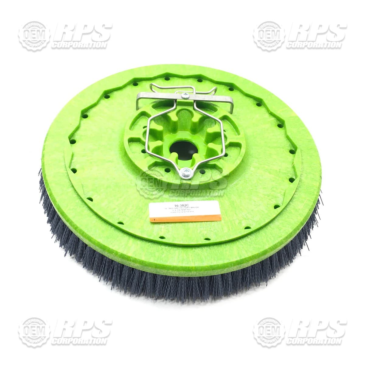16-382C - Brush,Midi-Grit,16,8-Lobe Green
