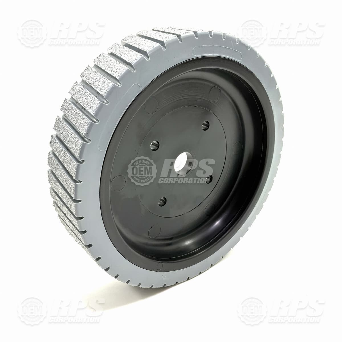 170-6180D - Tire, Grey, Poly, 8" OD x 2" W W/Treads
