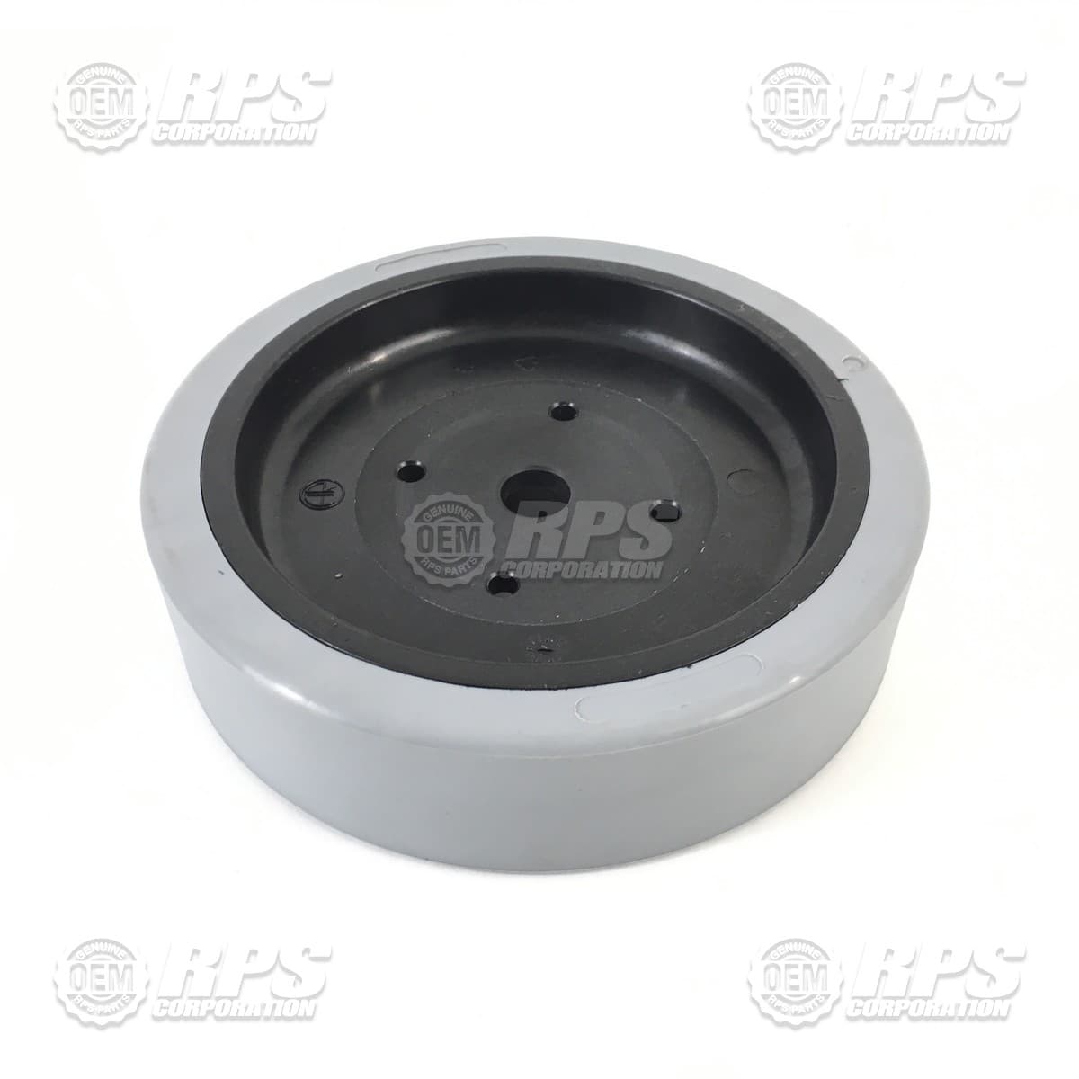 200-6180 - Tire, Gray, Poly, 8" OD x 3" W Smooth