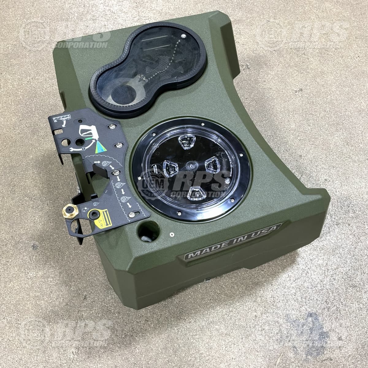 211-4034W - Tank, Recovery, Green, 6" Opening, Completed