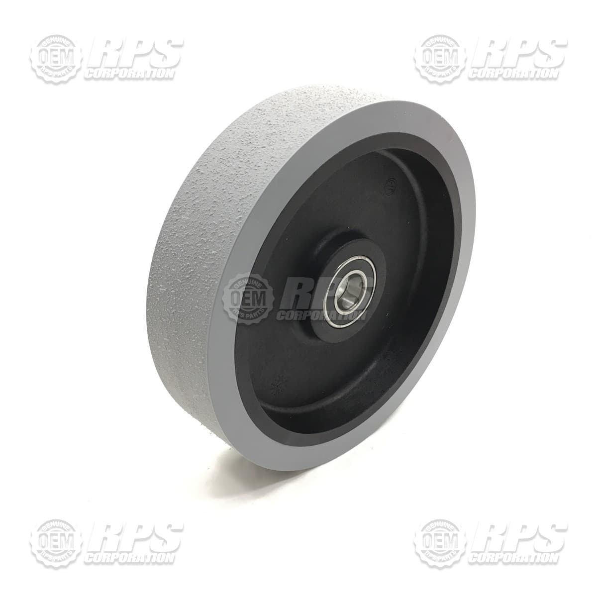 211-6196 - Tire, Grey, Poly, 10, Bearing, Smooth
