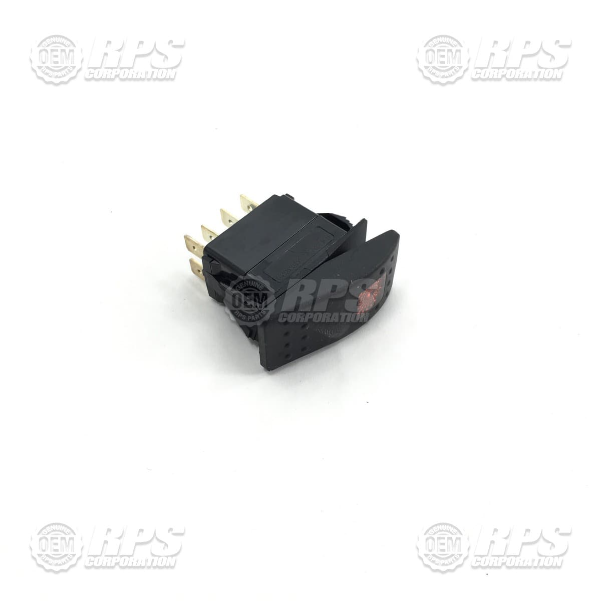 260-2350A - Switch,Rocker,Amber,DPDT ON-ON