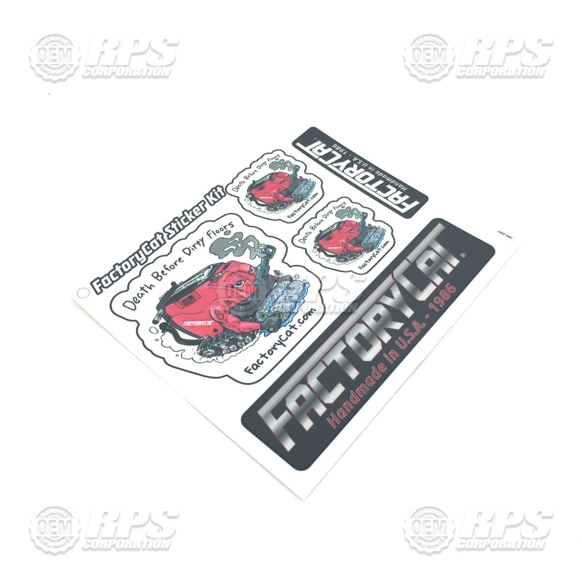 260-2601 - Factory Cat Sticker Pack