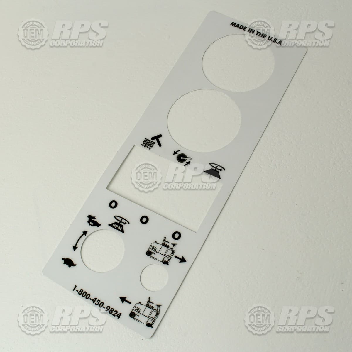 349-2013 - Decal, Control Panel, Top