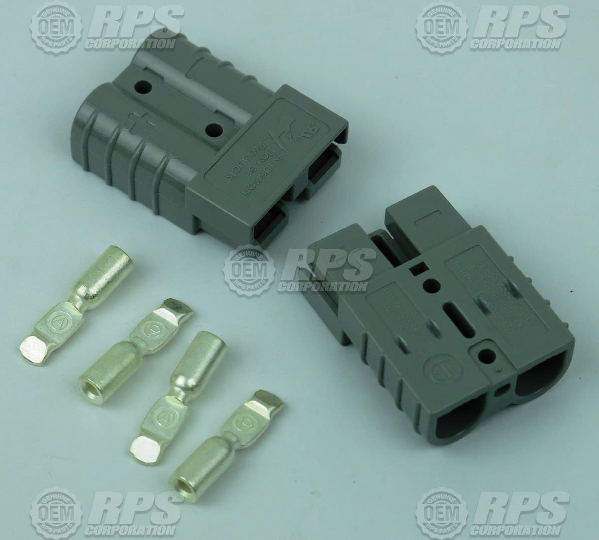 4-256 - Connector,Anderson,Grey,50 (36V) Housing Set of 2 w/Contacts