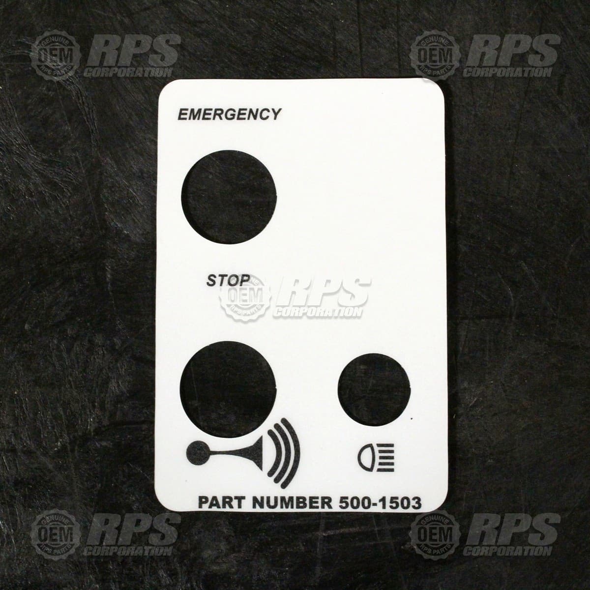 500-1503 - Decal, Steering Tower Horn, Headlight