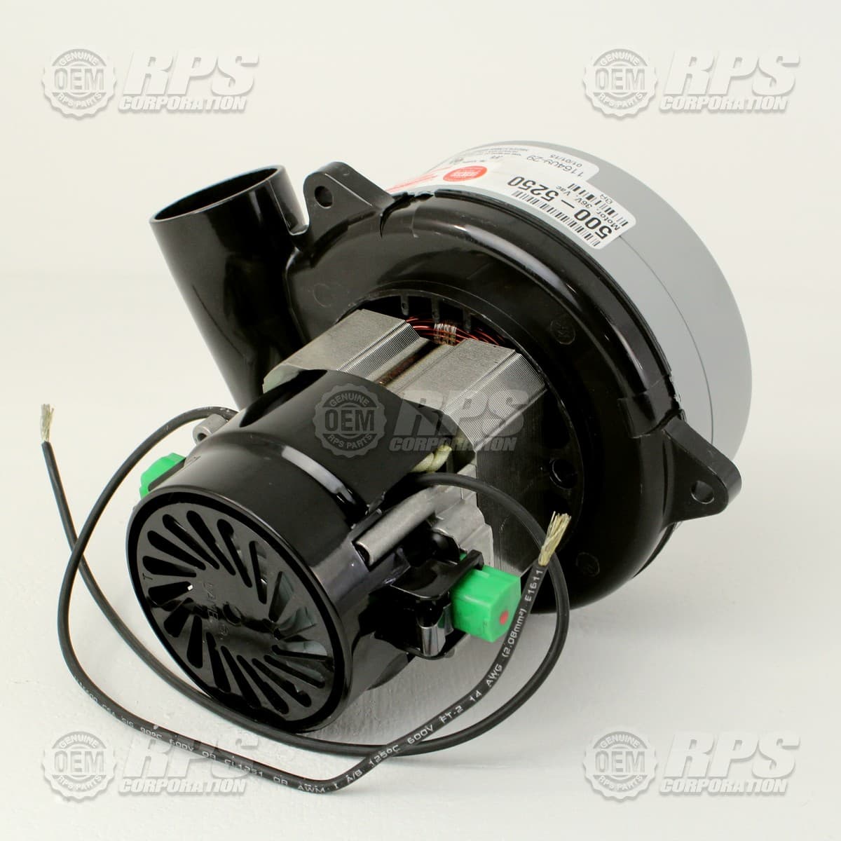 500-5250 - Motor, Vac, 5.7, 36V, 2 Stage w/ Inlet Tube