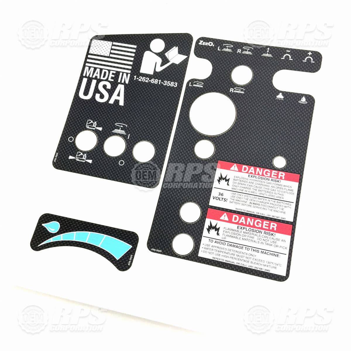 650-2025 - Decal, Control Panel, Side, Military