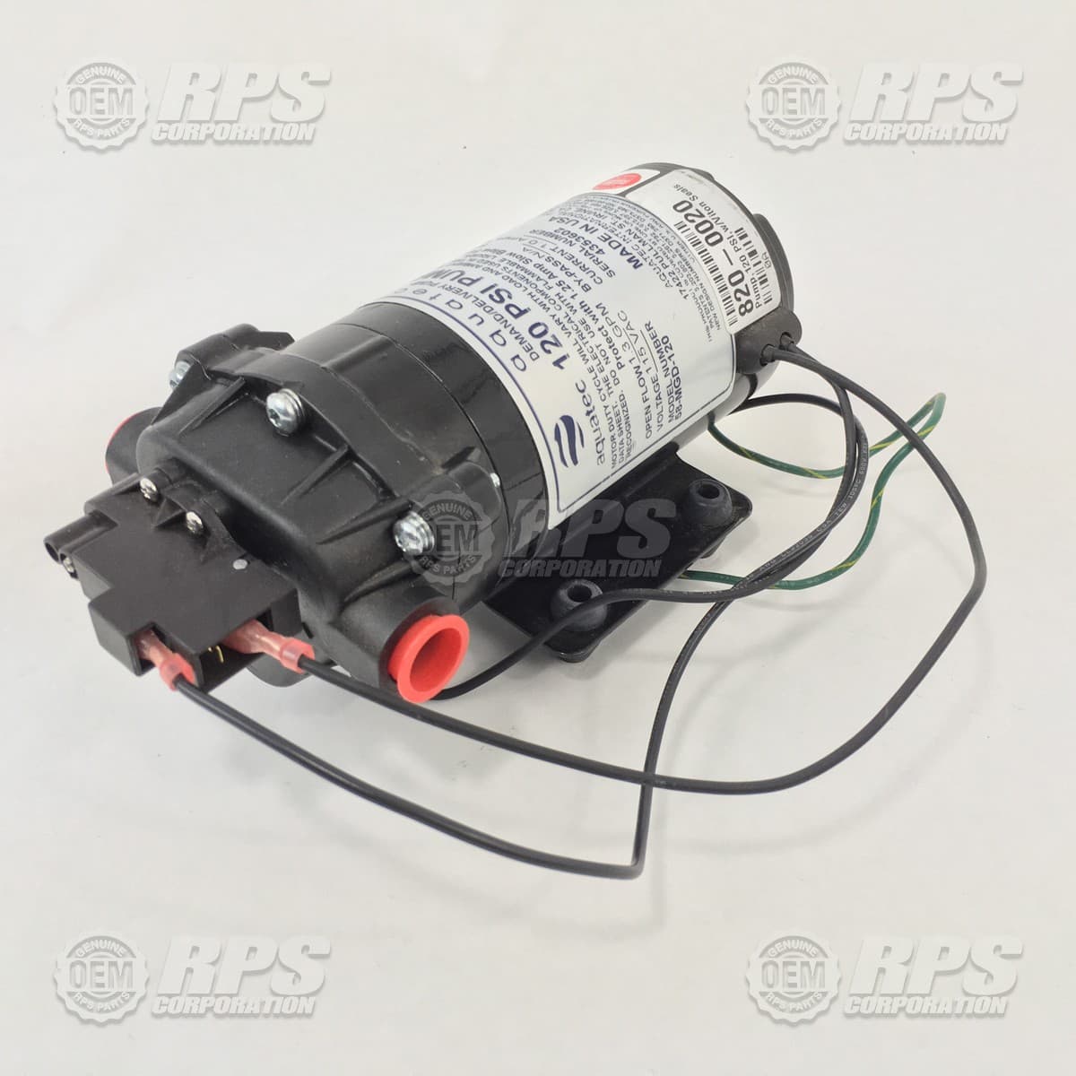 820-0020 - Pump,120 PSI,w/Viton Seals