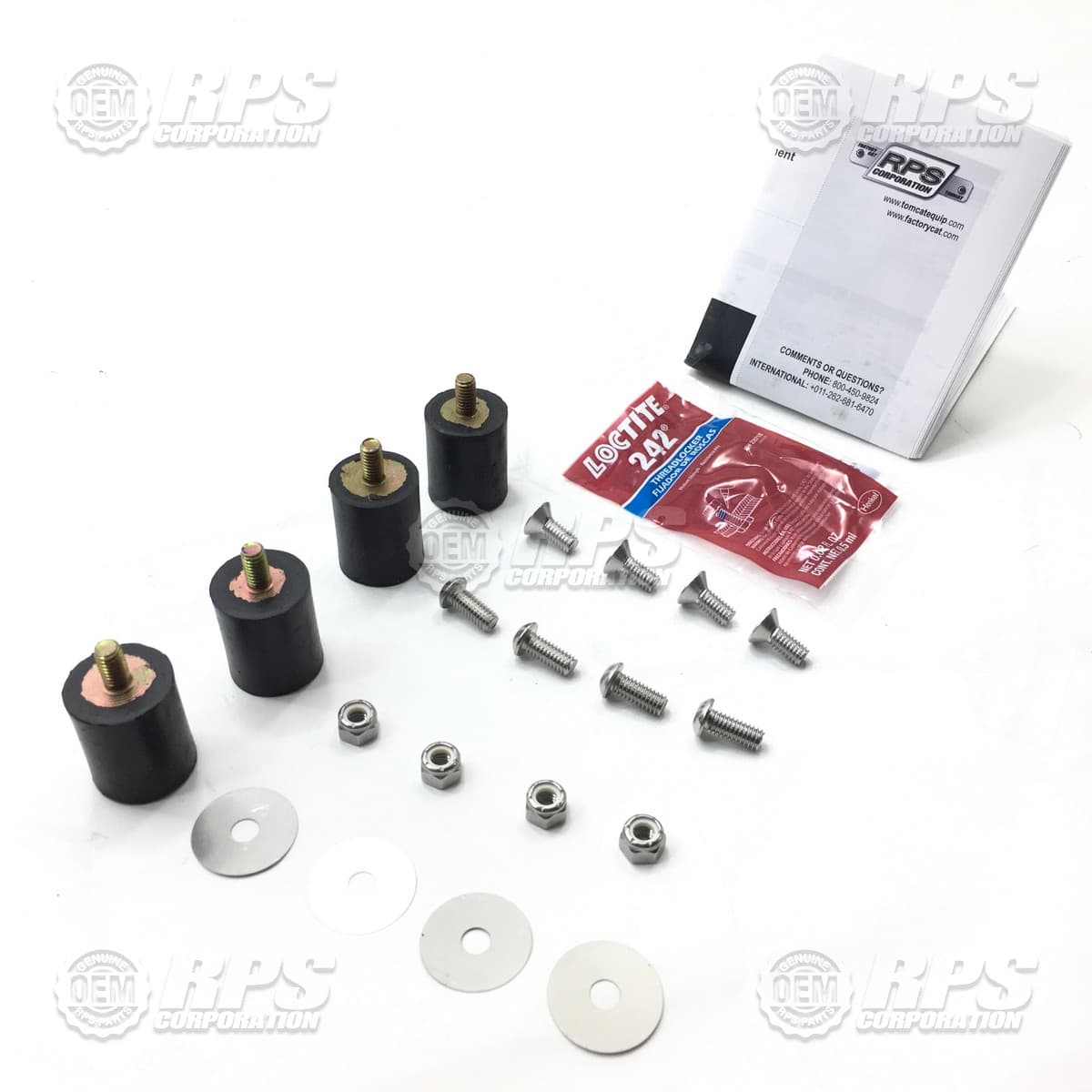 EDGE-7209 - Iso Kit 20/24" DC Scrubber (4) Includes Hardware