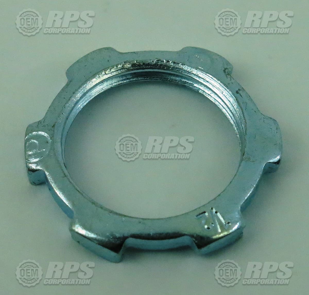 H-07005 - Nut,Lock,1/2-14,NPT Zinc Plated Steel
