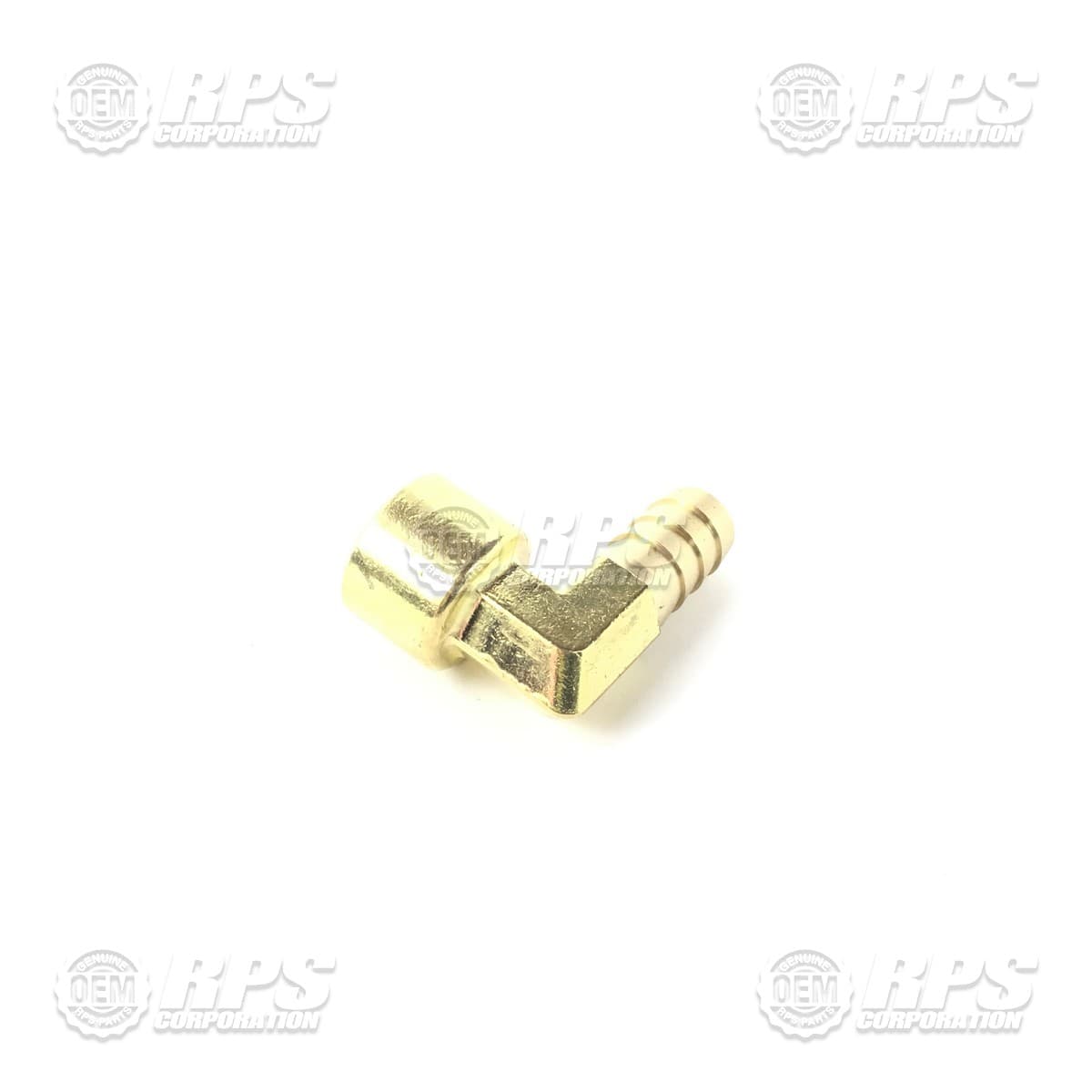 M-5346K126 - Elbow Fitting, 3/8" NPTF x 1/2" Barb, Brass