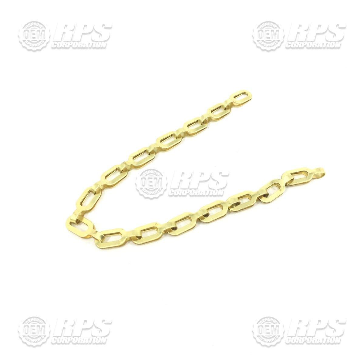 T-360824S1000 - Chain,Flat,10"L,Brass
